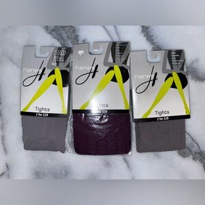 Hanes Tights - Gray and Dark Purple